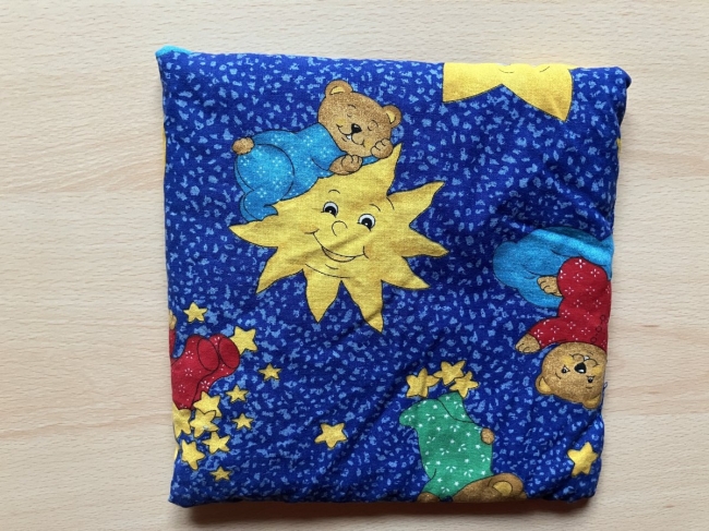 Coussin aux pépins de raisin (pour enfants)  350 g 19 x 19 cm (Nouveau)